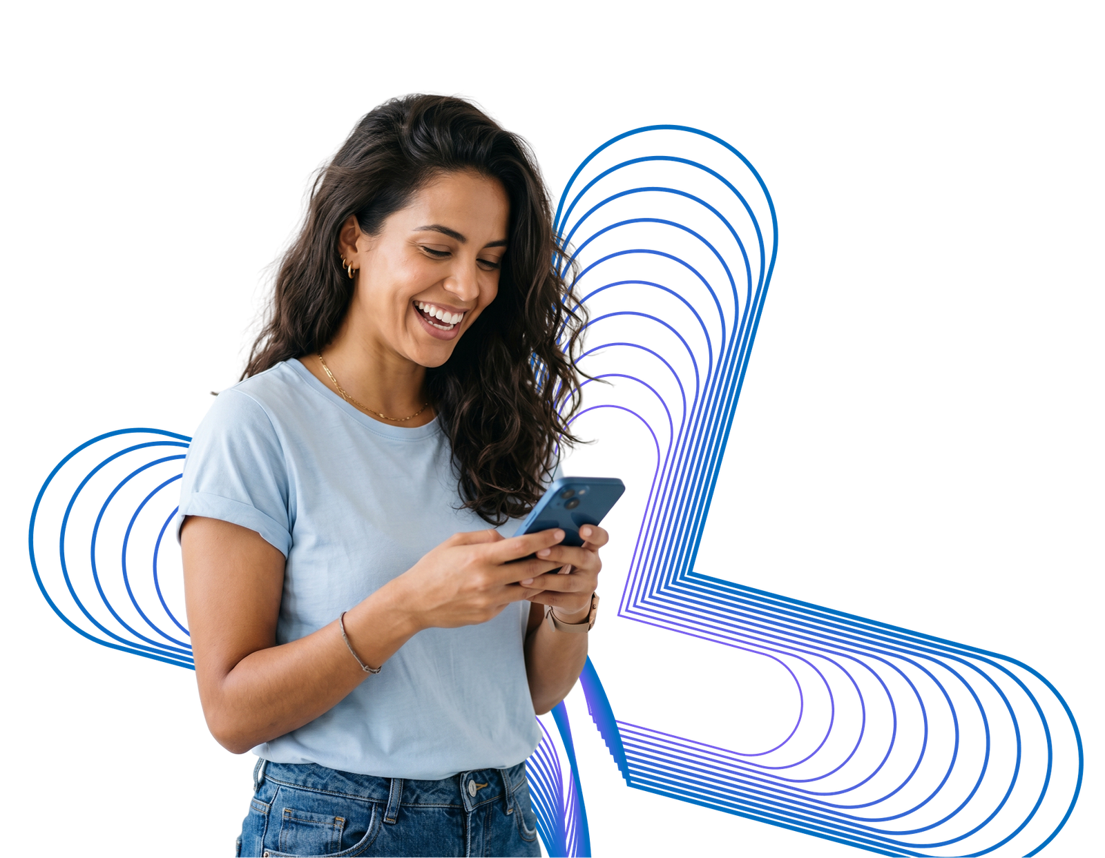 Cliente usando o app Leva+